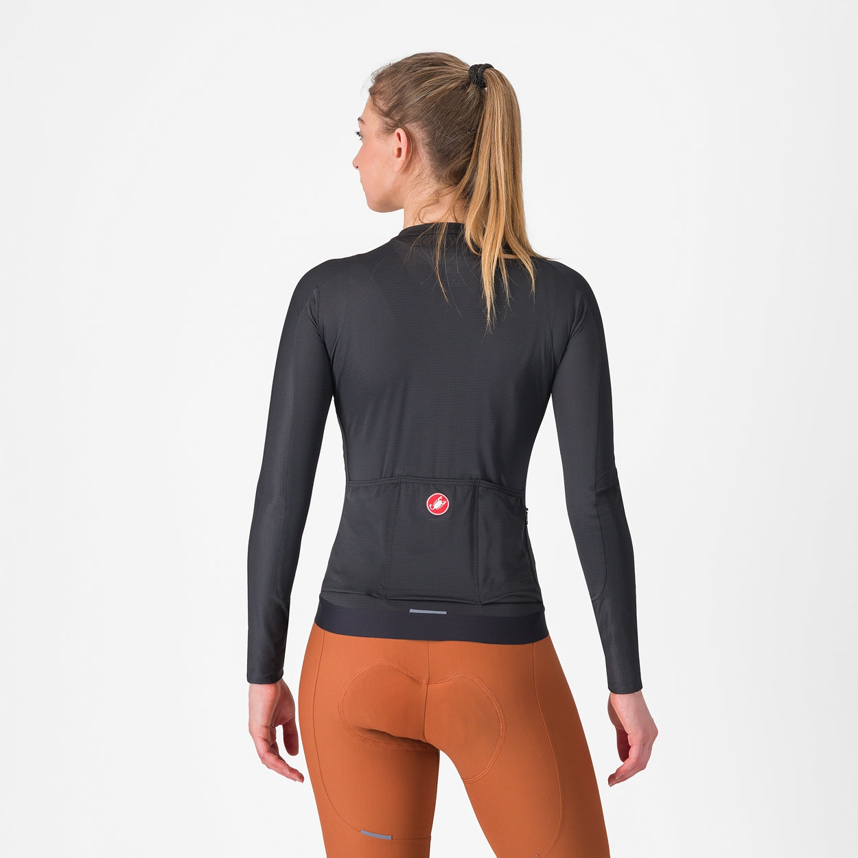 Espresso fietsshirt lange mouwen dames